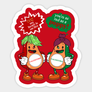 VALENTINES DAY - COUPLE CHARACTER Sticker